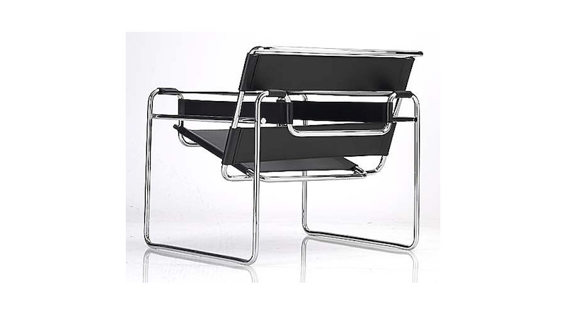 Of all the chairs to come out of the Bauhaus, this is the one that commonly comes to mind. Designed my Marcel Breuer, the Wasilly chair is a mix of steel and leather, using no more material than is absolutely needed, while providing maximum comfort. It's a design you'll still find in homes today. 