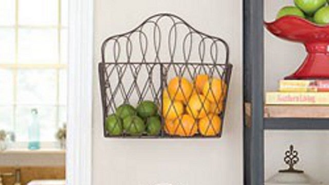 Store Fruits and Vegetables in Plain Sight with a Magazine Rack