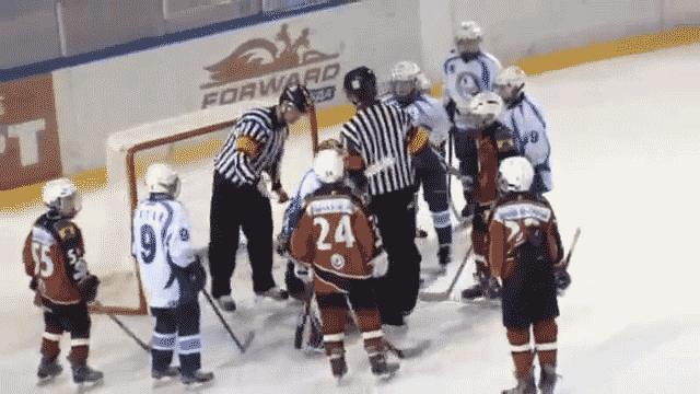 Russian Youth Hockey Game Features Non-Stop Brawling, About 30 People In The Penalty Boxes At Once
