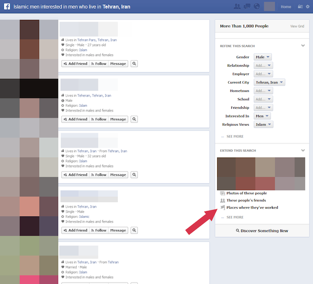 'Men Interested in Men in Tehran' and Other Dangerous, Possible Facebook Graph Searches
