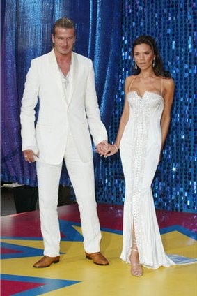 Stan Lee Sees Posh and Becks in Spandex