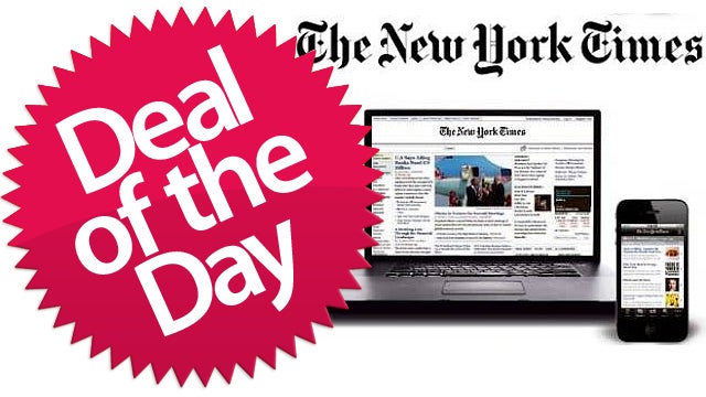 The New York Times Digital Subscription Is Your Sophisticated Bathroom-Reading-Material Deal of the Day