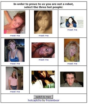 Hotcaptcha: Hot Babes Eliminate Bots