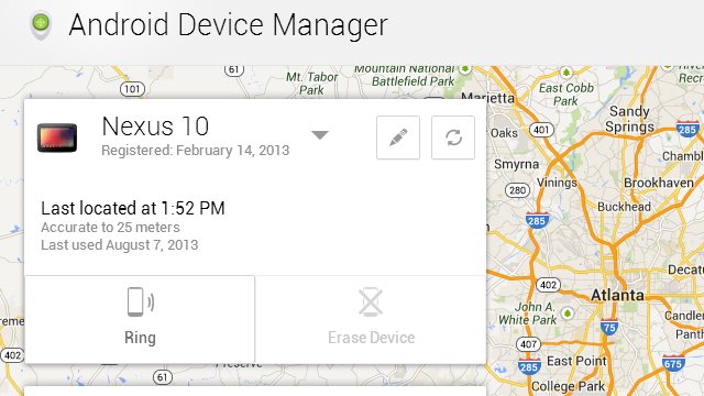 Google&#39;s Android Device Manager Finds and Wipes Your Lost Phone