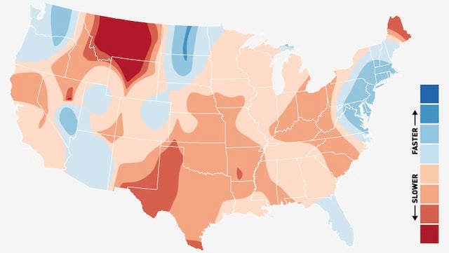 A Map of Who&#39;s Got the Best (And Worst) Internet Connections in America