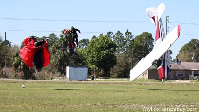 Holy Crap!  A Skydiver Takes Down A Plane And Both Survive