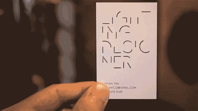 This Lighting Designer&#39;s Business Card Is Only Visible In Bright Light