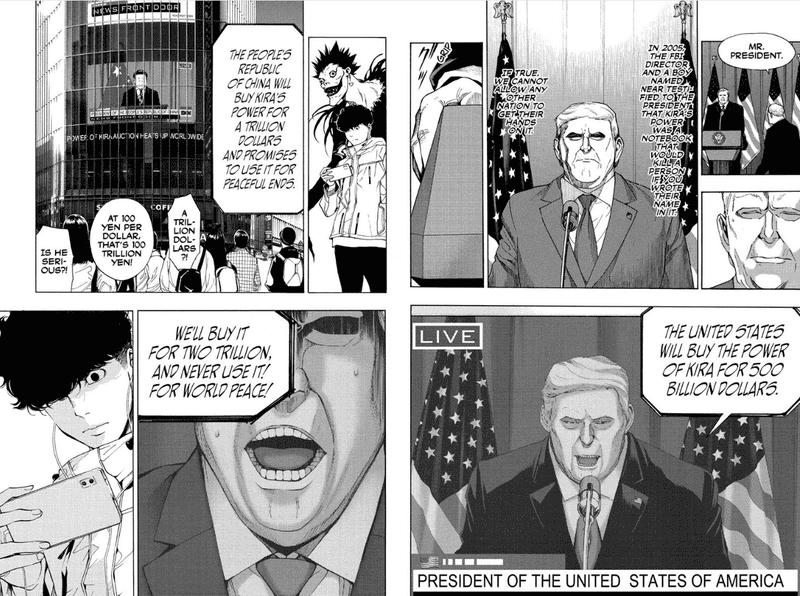 death note donald trump