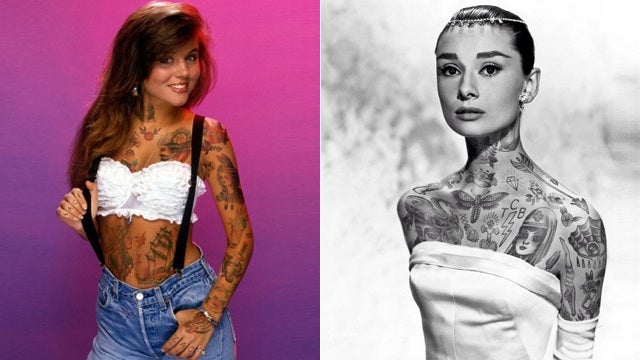 What famous celebrities would look like if they had tattoos