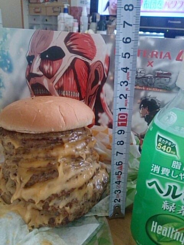 The Attack on Titan Burgers Look Utterly Disgusting