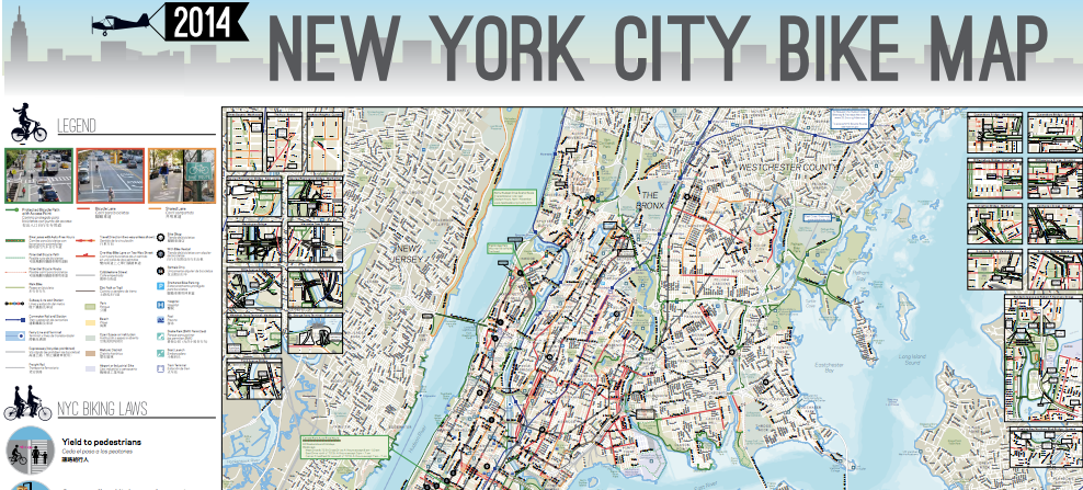 Here's NYC's Awesome 2014 Bike Map