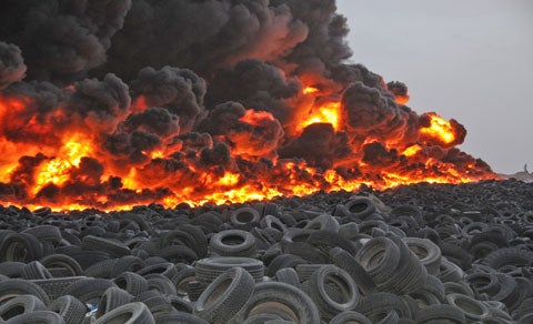 Image result for tire fire
