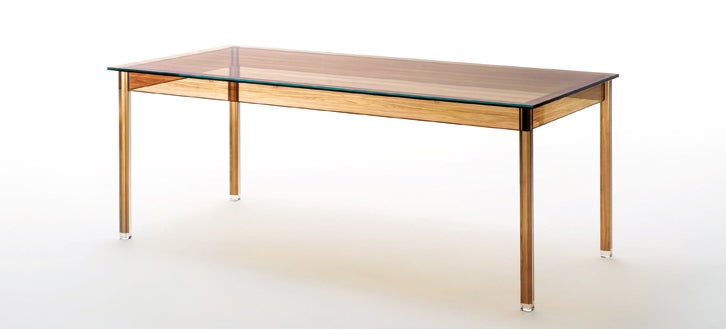 This Wooden Table Is Actually Made of Glass