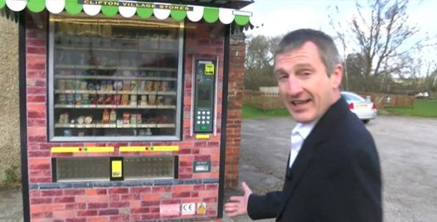 Single Vending Machine Replaces Last Shop in English Town