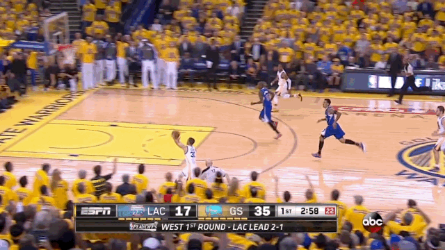 Joey Crawford Gets A Real Good Look At This Steph Curry Shot