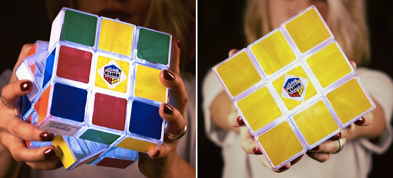 You Can Actually Solve This Working Rubik's Cube Lamp