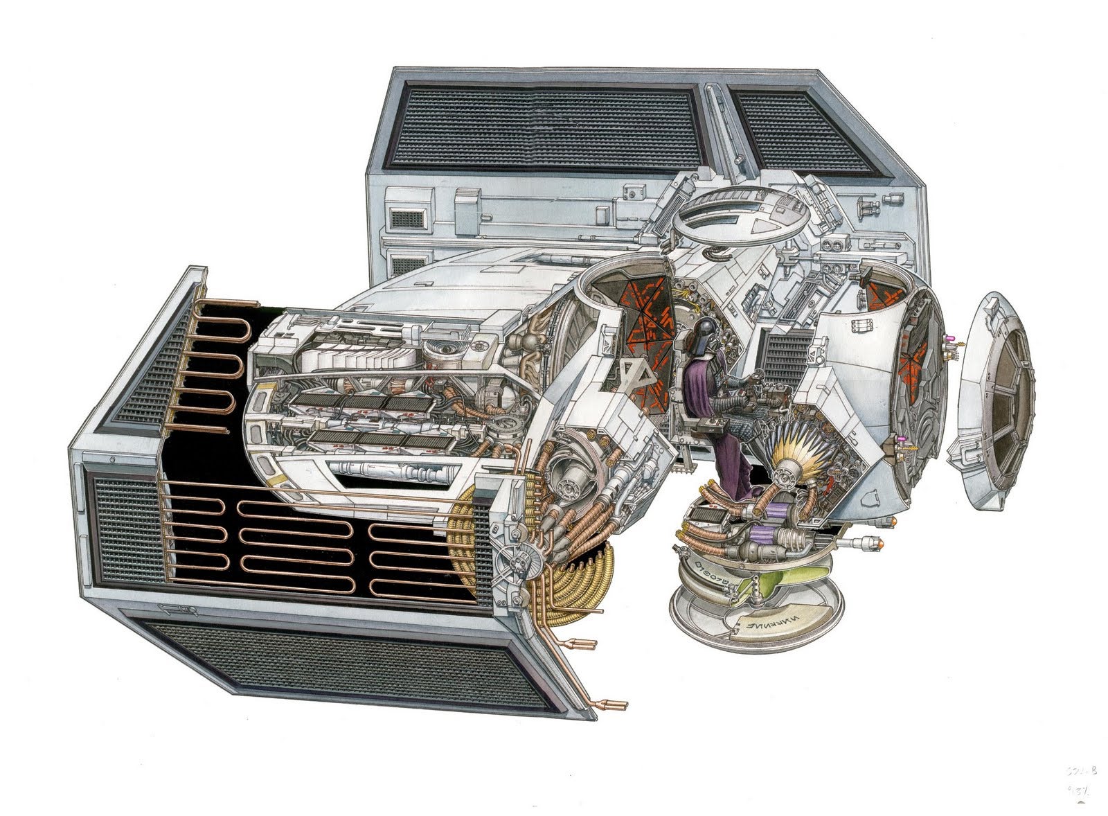 The Amazing Star Wars Vehicles And Location Cutaways By Hans Jenssen ...