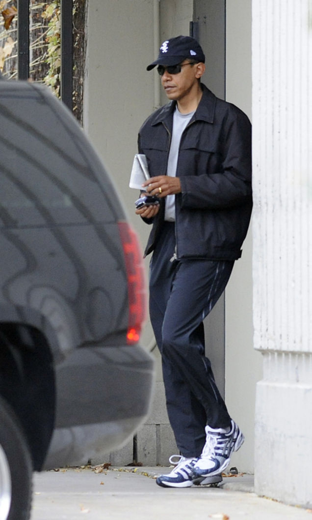 The President-Elect Sneaks By