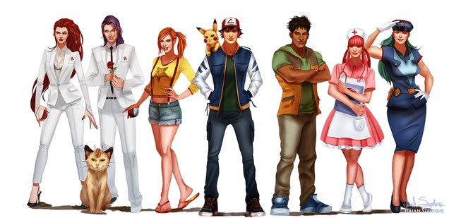 Pokémon Characters, All Grown Up