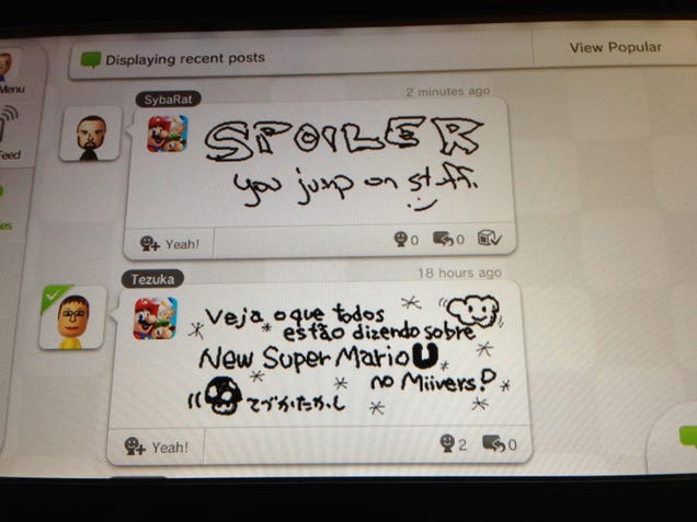 Nintendo's Miiverse Dreams of a Civilized, Spoiler-Free Online Community