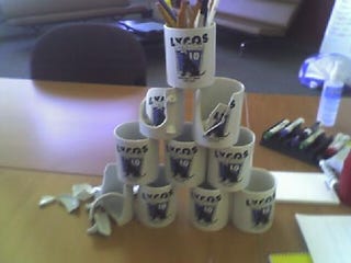 Lycos can kill morale with a coffee mug