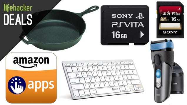 Deals: Sony Storage, Keyboards For All, 30 Free Android Apps, Shaver