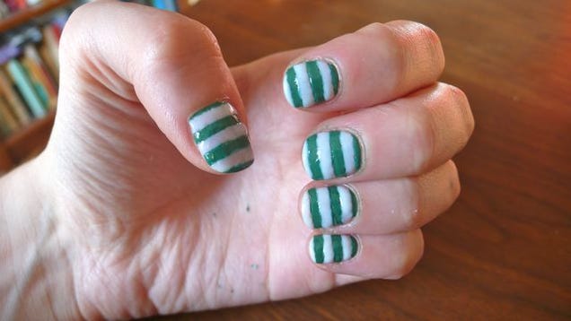 How To Paint Your Nails With Stripes