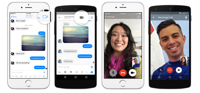 Facebook Messenger añade videollamadas para competir con Skype