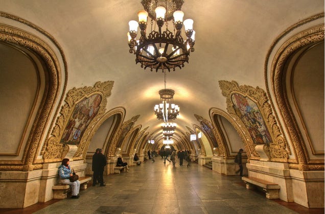 Moscow's Metro Isn't a Post Apocalyptic Wasteland. It's Actually Quite Lovely.