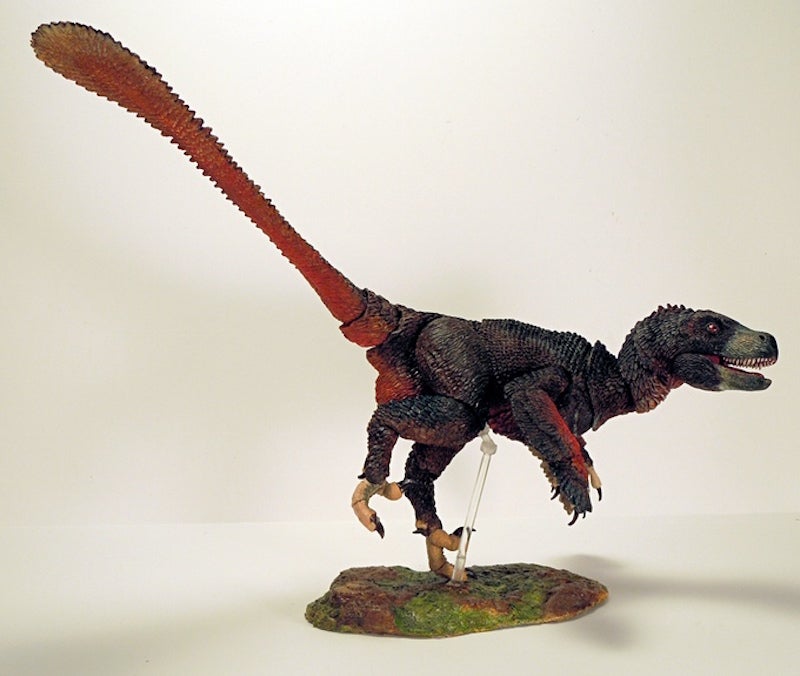 Hay muchas figuras de velociraptores, pero solo estas..