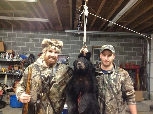 West Virginia Student Mascot Shoots A Bear; Bear Falls Out Of A Tree; Everyone Hollers