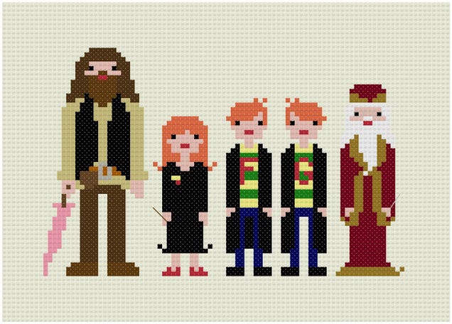 Embroidered samplers put scifi heroes in stitches