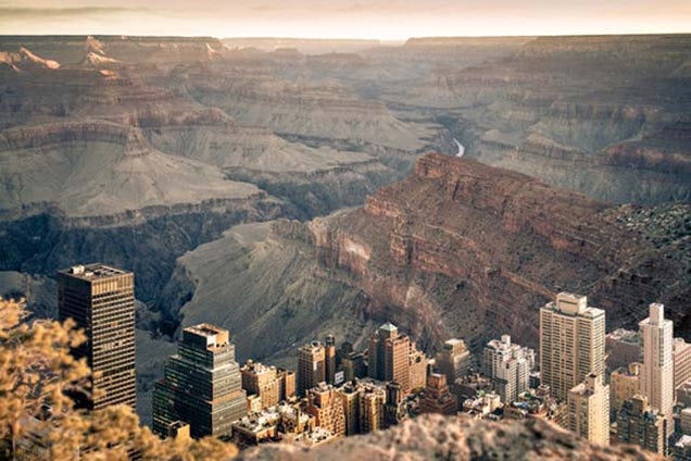 What Would Manhattan Look Like If It Were Inside the Grand Canyon?