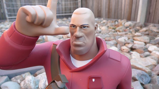 There's An Actual Team Fortress 2 Soldier In My House