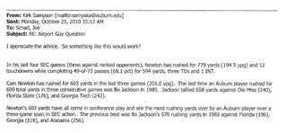 "Am I Sick? Are We All Sick?": Overwrought Things The Media Wrote To Auburn's PR Guy During Cam Newton's Wild 2010 Season