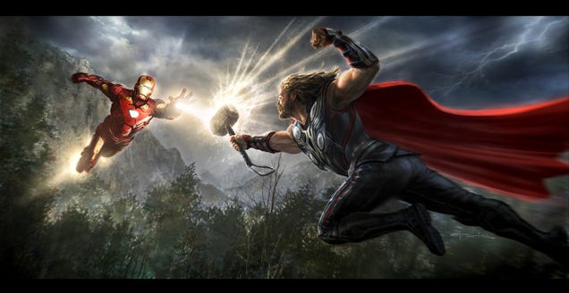 Insane collection of Avengers concept art shows Thanos in action