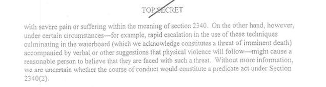 Bush Officials Explain Why We Shouldn't Admit Torture: Because Then They'll Know We Torture!