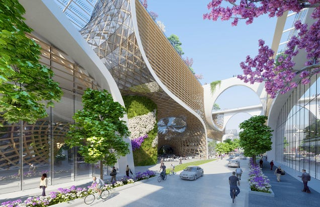 This Futuristic Shopping Centre Wants to Make Consumerism Eco-Friendly