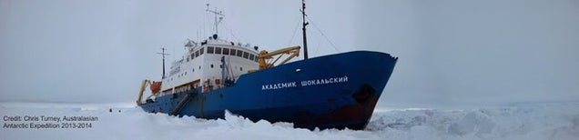 Scientists at work: stuck in the Antarctic ice we set out to study