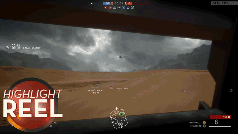 Battlefield 1 Player Misses Shot, Then Doesn't