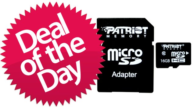 This 16GB Class 10 Micro SDHC Is Your Itty-Bitty Deal of the Day