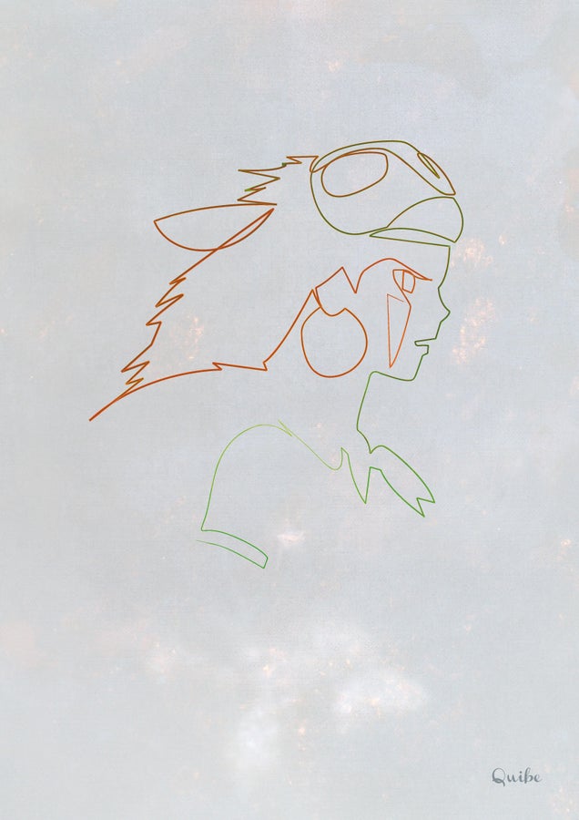 These one line sci-fi portraits are simply stunning