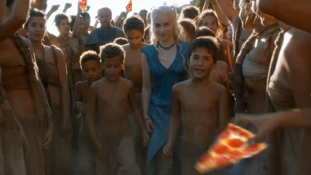 Game of Thrones' Daenerys Targaryen is a Pizza Savior