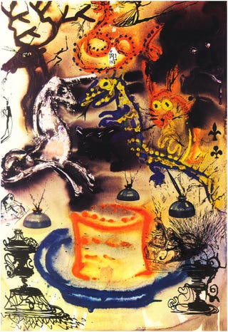 What did Salvador Dalí's Alice in Wonderland look like?