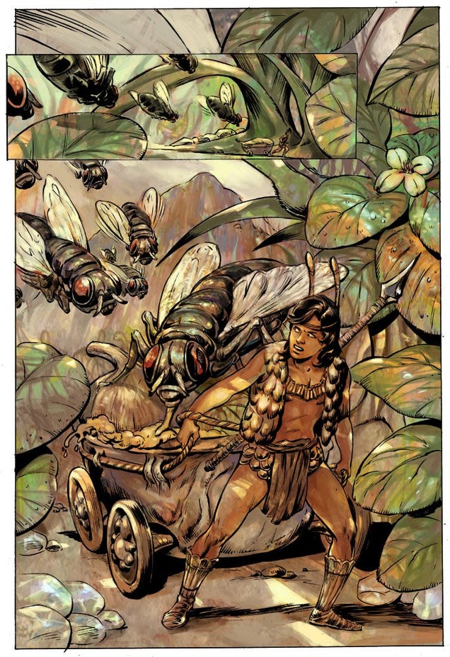 A tale of the far future, when humans have evolved to the size of insects