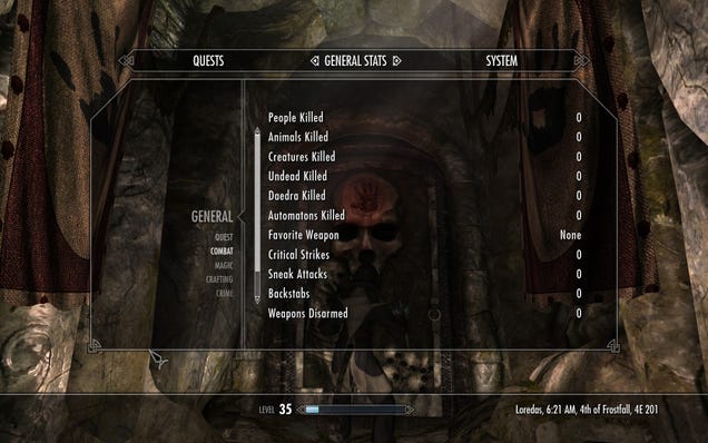 He's Level 35 in Skyrim. He Makes Villagers Kill His Dragons.