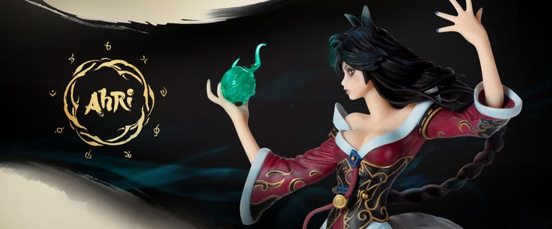 riot ahri statue