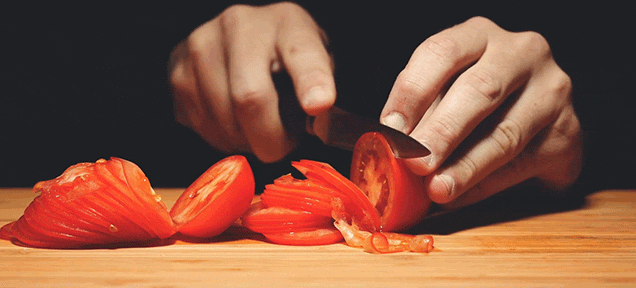 Seeing Tomatoes Get Unsliced Is Really Bizarre