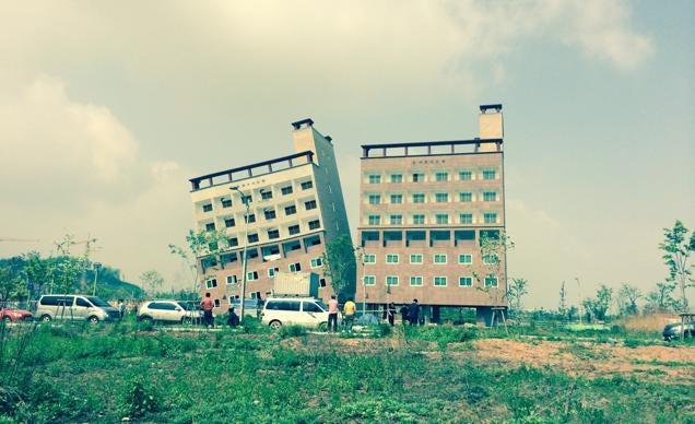 Behold, the Leaning Apartment of South Korea