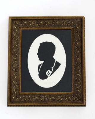 Victorian paper silhouettes of famous (and infamous) scifi characters